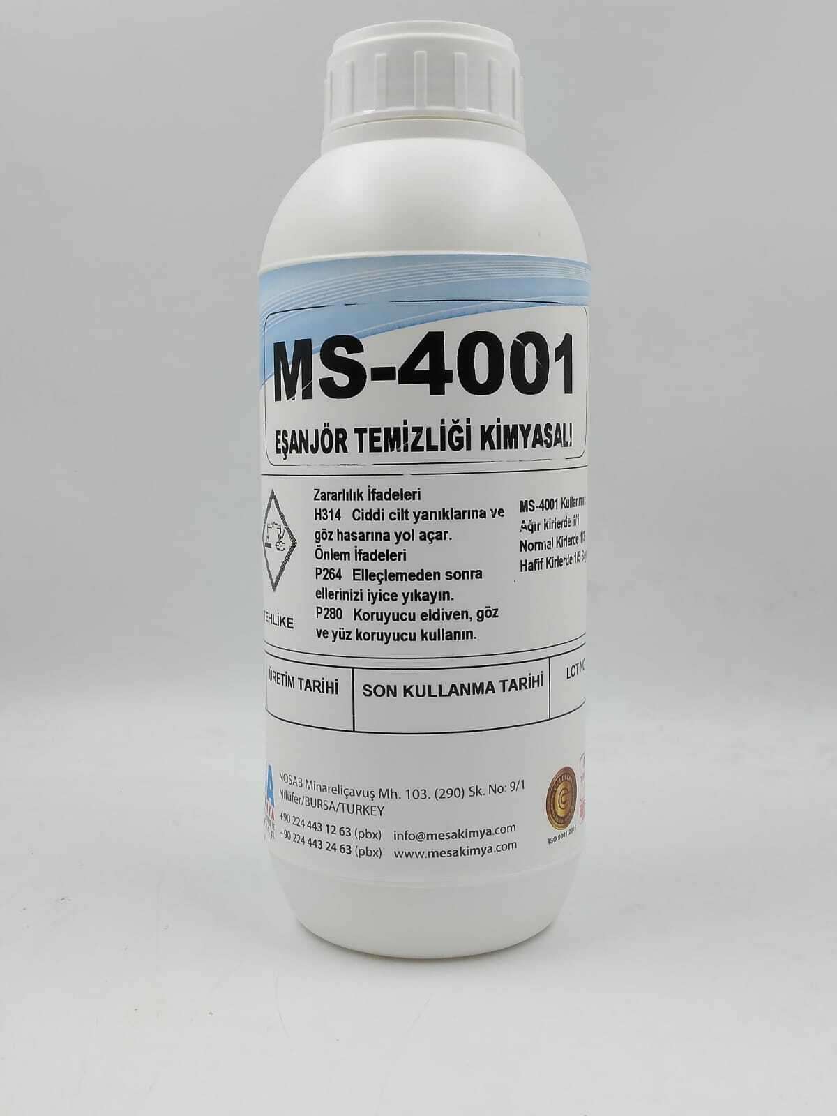 Eşanjör temizliği ms-4001